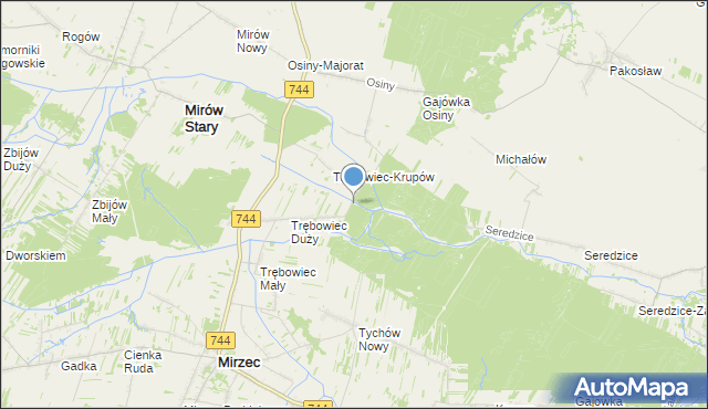 mapa Leśniczówka Niwy, Leśniczówka Niwy na mapie Targeo